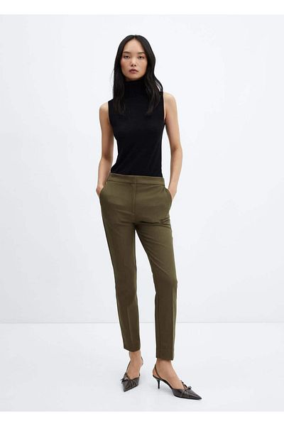MANGO Woman Mid-Waisted Skinny Pants