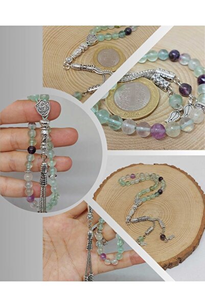 Yasamtohumu Флорит камінь 33-х розарій 6 мм (1267)