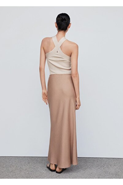 MANGO Woman Πλεκτή μπλούζα με λαιμόκοψη