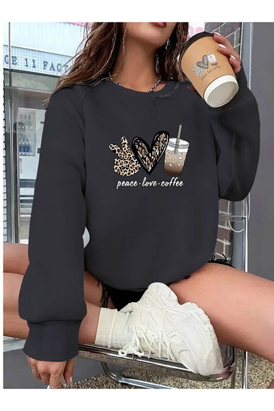 Kokosh moda Γυναικεία μακρυμάνικη μπλούζα με λαιμόκοψη με μοτίβο βισκόζης με δύο κλωστές