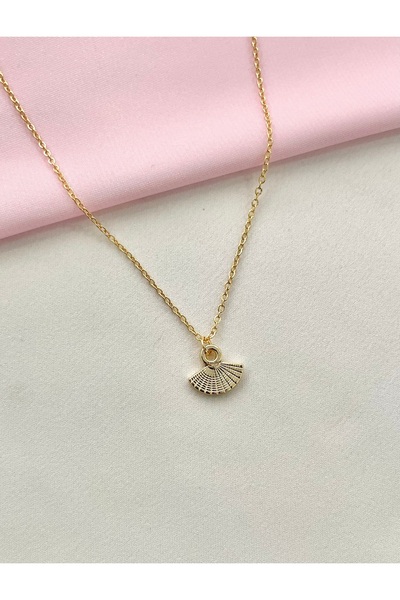 Alexis Carrel Retro Minimal Vintage Fan Necklace