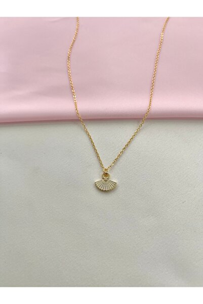 Alexis Carrel Retro Minimal Vintage Fan Necklace