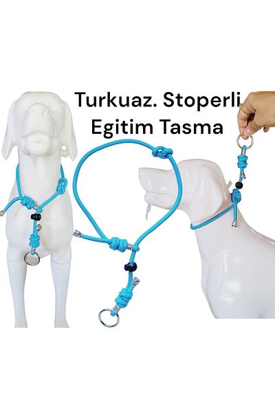 VSLT HANDMADE Dog Training Collar - with Stopper and Bogma, Training Dog Leash, Choke Collars