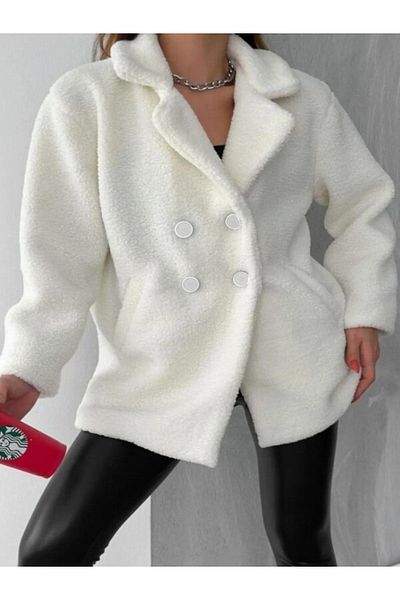etto park Silvery Lined Plush Coat