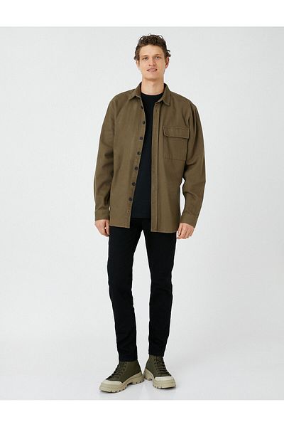 Koton Μαύρο Skinny Ανδρικό Jean Παντελόνι - 4wam40239nd Michael