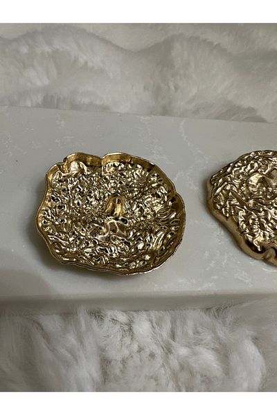 Merve Lacquered Non-Darking Luxury Button