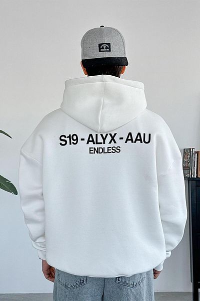 HAFKAGİYİM Λευκό φούτερ Endless Oversize