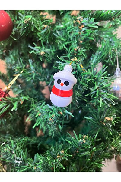 Katmanist Christmas Ornament Snowman with Pompom Hat