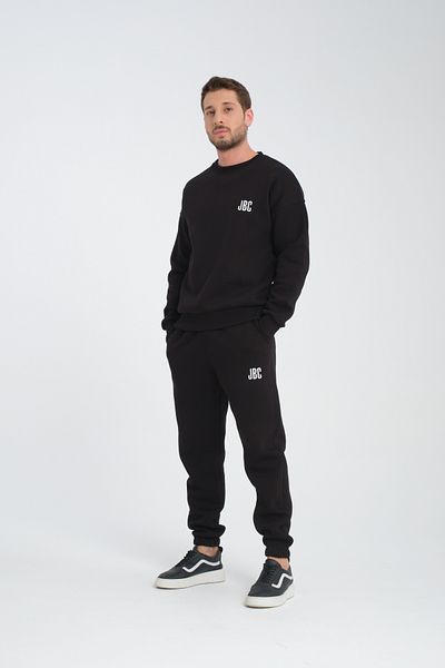 JBC Crew Neck Oversize Ribbed Basic Men's Sweatshirt