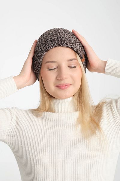 robanu Unisex Gray Soft Mink Color Beret |   Elegance Against Colds