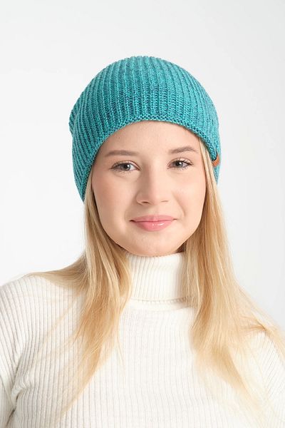 robanu Unisex Turquoise Blue Gray Beret |   Gray Beret