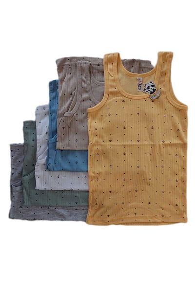 Derby Boy's Derby Rib Tank Top - 3 Pcs, Assorted Colors, Cotton