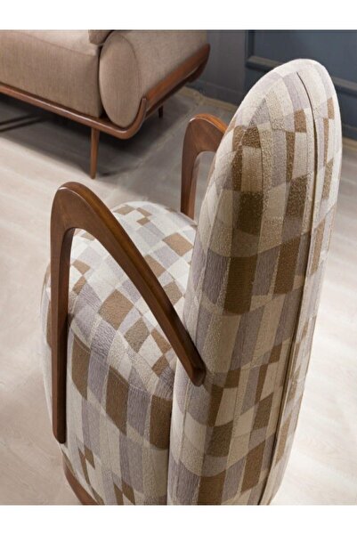 DUKA HOME Duka Koltuk Kollu Tekli Koltuk, Balkon, Ofis, Otel, Güzellik Merkezi, Çay Seti Berjer