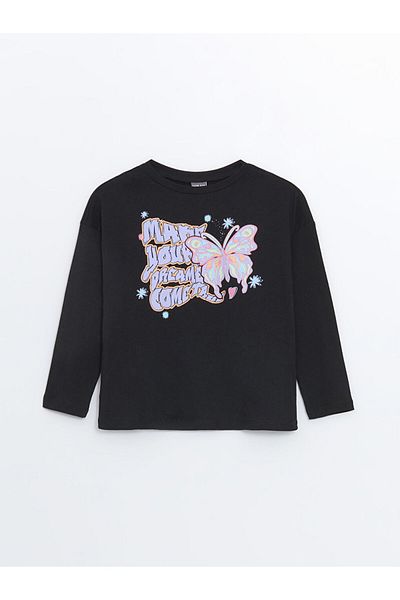 LC Waikiki Tricou pentru fete cu gât crew - W4J392Z4