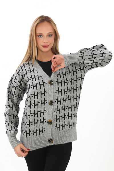 dignus سترة صوفية محبوكة ناعمة ومزينة بأزرار