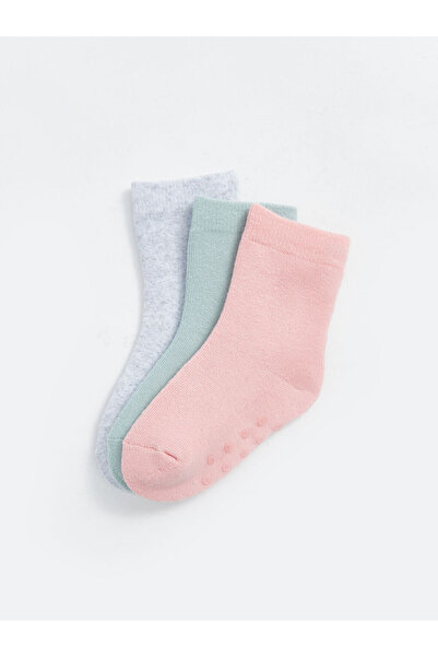 LC Waikiki Create Your Style with Uzg Store |   Basic Baby Girl Sock Socks 3-Pack