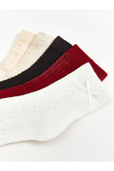 LC Waikiki Create Your Style with Uzg Store | Patterned Baby Girl Socks, Pack of 5