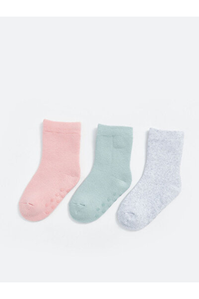 LC Waikiki Блестящи селекции от Shining Store | Основни бебешки чорапи за момичета, 3-пакет