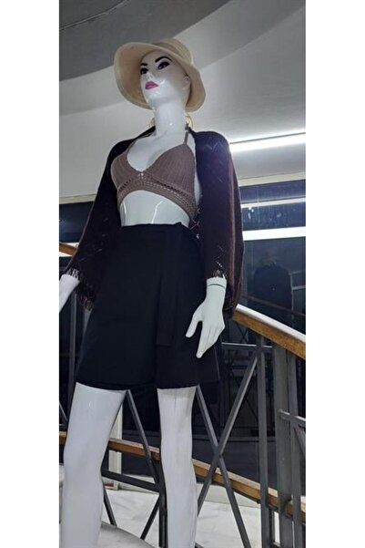 Bohem Stil Πλεκτό Γυναικείο Σάλι Μπολερό Με φούντες Πλεκτά Είδη