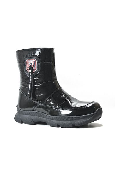 Onlo Ayakkabı Onlo Shoes K.100 Γυναικείες μπότες από γνήσιο δέρμα με χοντρή σόλα Shearling