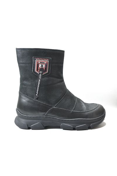 Onlo Ayakkabı Onlo Shoes K.100 Γυναικείες μπότες από γνήσιο δέρμα με χοντρή σόλα Shearling