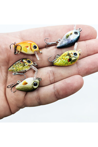Megsaydin 1 gr 2.5 Cm Mini LRF Lokmalık Avcı 5 Li Set - Yapay Balık Seti