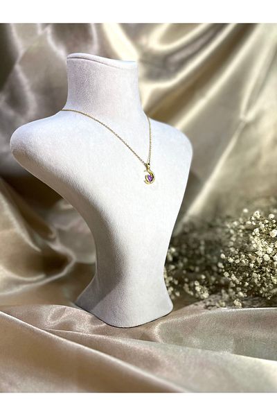 Store 316L Moon Love Gold Color Steel Necklace