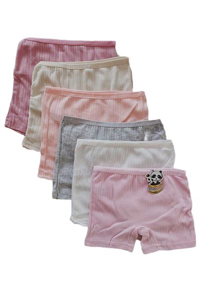 Derby 3 Pcs Girl's Derby Ribana Boxers - Cotton, Mixed Colors