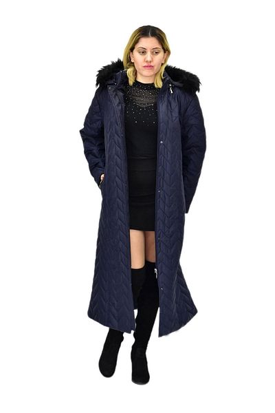 Hanne Women's Quilted Hooded Long Coat Bgl-St04060