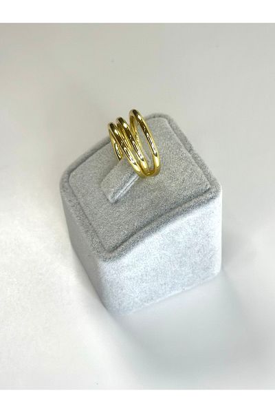 Store 316L Surgical Steel Spiral Ring - Gold Color, No Tarnish & Allergy Free Guaranteed