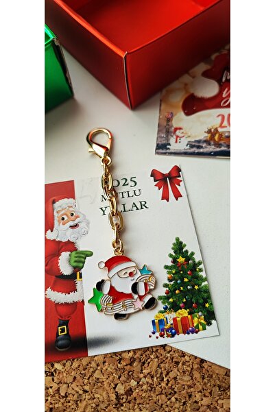 cacatasarım Ornament pentru geanta de Craciun cu figurine de Anul Nou, breloc...