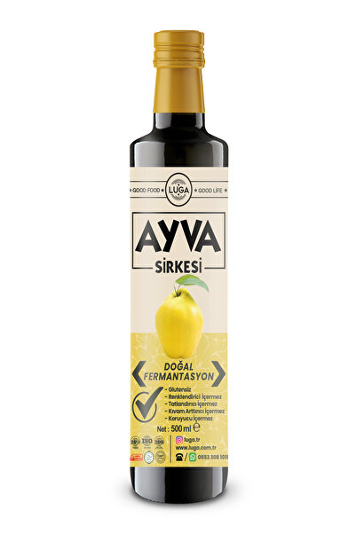 Luga Ayva Sirkesi 500 ml - Doğal Fermantasyon, Katkısız