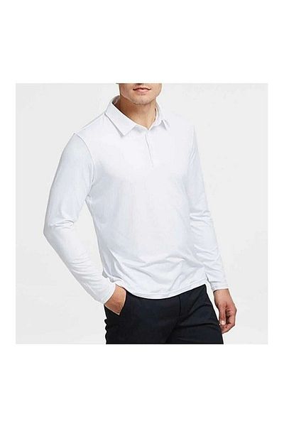 MODA Ανδρικό μακρυμάνικο μπλουζάκι με λαιμόκοψη 100% βαμβάκι, άνετο, εύκολο στο σίδερο, καλής ποιότητας