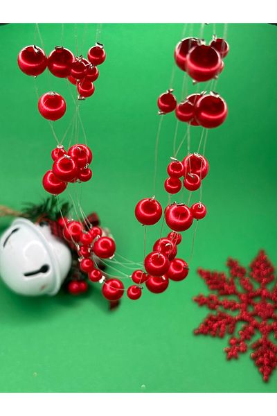 By Song Aksesuar Red Necklace New Year Necklace