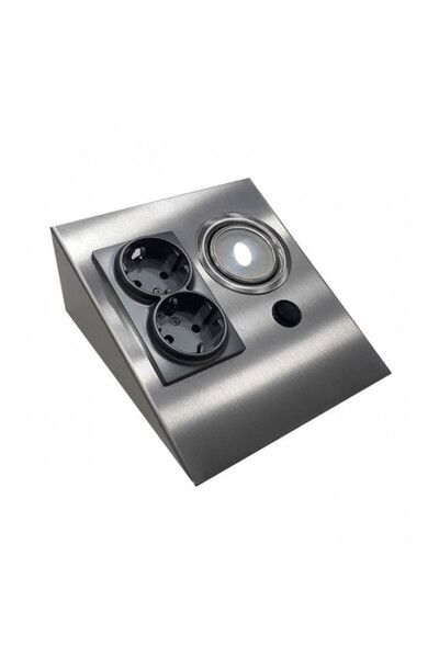 Cata Ct-5109 Tezgah Altı Çift Prizli Aydınlatma Beyaz Işık (5W)