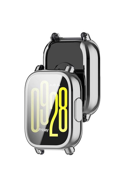 İncisoft حافظة متوافقة مع Redmi Watch 5 Active وواقي شاشة 360 درجة من السيليكون للحماية الكاملة