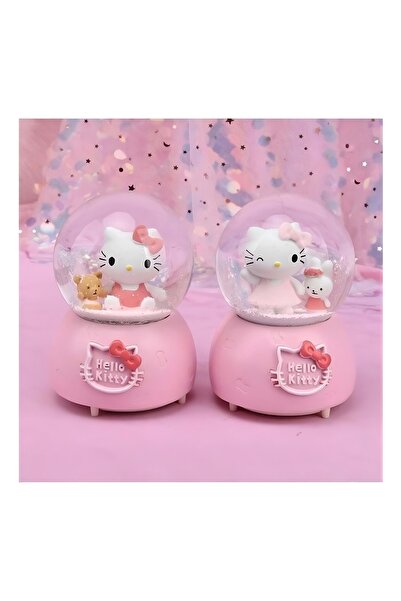 HEPBİMODA Hello Kitty Işıklı Müzikli Kar Küresi Orta Boy