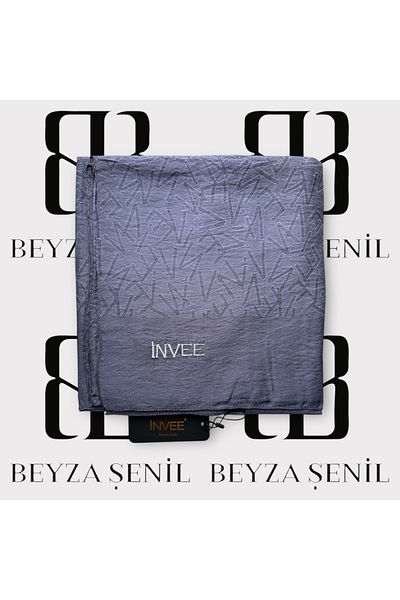 Invee Invee Patterned 1550 Gray Shawl