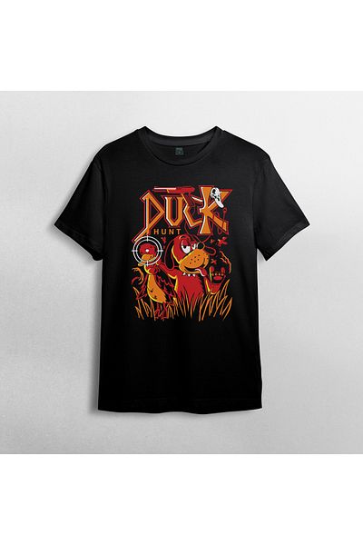 Pixxa Μπλουζάκι Duck Hunt Crew Neck 100% βαμβακερό - Μοντέλο 1