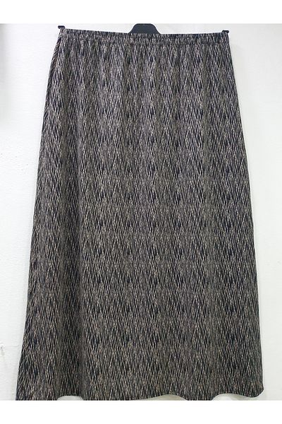 sercan konfeksiyon Women's Duru One Piece Waist with Elastic Large Size Skirt