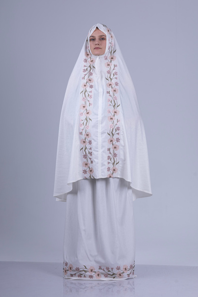 tulteks فستان صلاة من قطعتين من TULTEKS مزين بالزهور