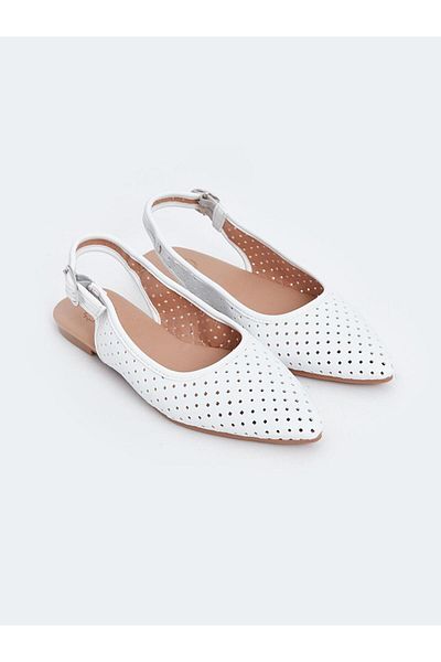 LC Waikiki Balerini de damă cu aspect piele elastic cu vârf ascuțit