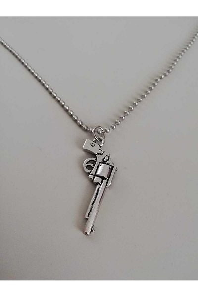Judas Takı Men's Pistol Figure Necklace