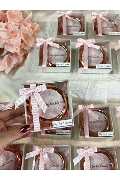 eliz 10 Adet Kutulu Rose Ayna Hediyelik Söz Nişan Nikah Kına