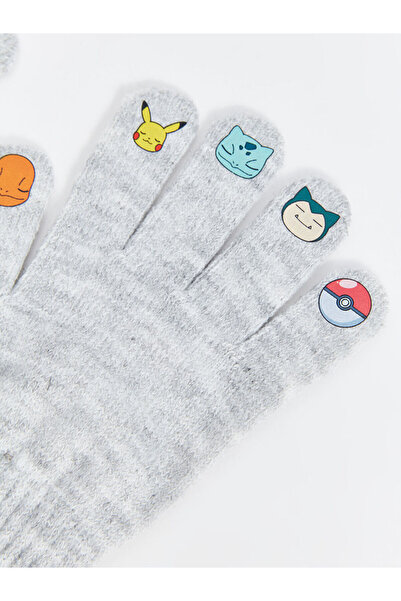 LC Waikiki LCW ACCESSORIES Pokemon Baskılı Erkek Çocuk Eldiven 2'li