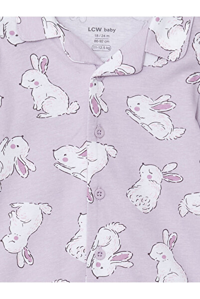 LC Waikiki LCW baby Gömlek Yaka Kız Bebek Pijama Takımı