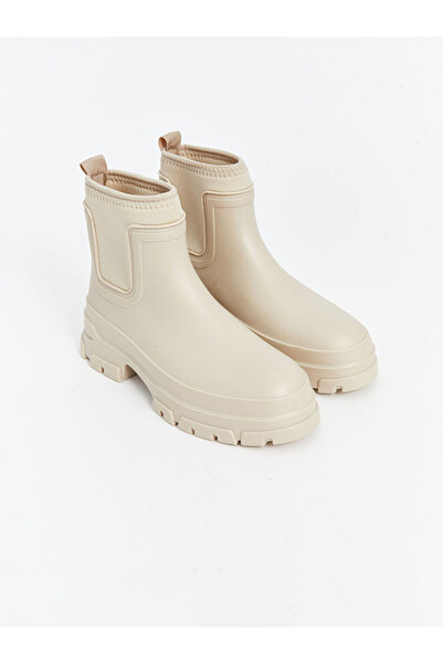 LC Waikiki LCW STEPS Deri Görünümlü Kadın Yağmur Botu