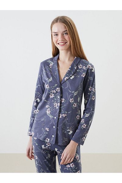LC Waikiki Costum de pijama pentru femei LCW DREAM cu guler de cămașă