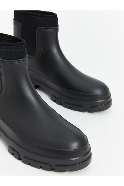 LC Waikiki LCW STEPS Deri Görünümlü Kadın Yağmur Botu