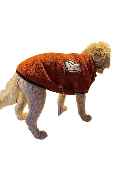 GedyCo Cinnamon V Premium - Plush Small Breed Dog Sweatshirt (2-9 kg)